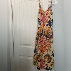 Natural Life - colorful printed spaghetti strap maxi dress (Women’s XS)